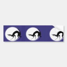 Scary Black Cat Bumper Sticker