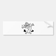 Scary Cat Bumper Stickers