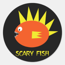 Scary Fish! Sticker