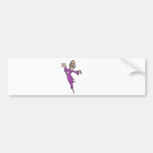 scary ghost bumper sticker