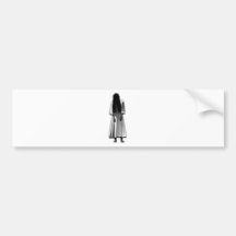 Scary Girl Bumper Stickers