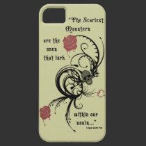 Scary Gothic Edgar Allen Poe Quote iPhone 5 Case casemate cases
