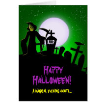 Scary Grim Reaper Halloween Card