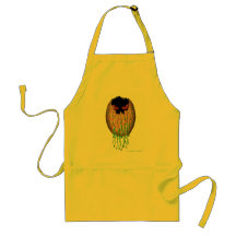 Scary monster egg cool apron design