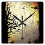 Scary Night Square Wall Clock