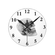 Scary Skull Halloween Wall Clock
