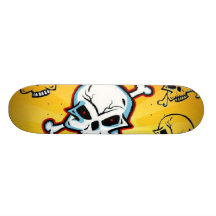 Scary Skull Skateboard