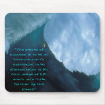 scary surf, “The secret of success is to be in ... Mouse Pads