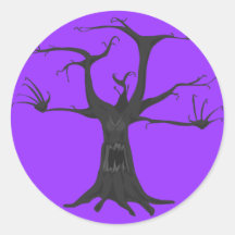 scary tree stickers