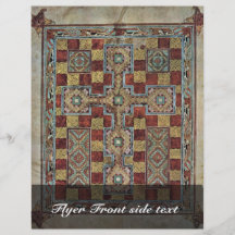 Scene Lindisfarne Gospels: Carpet Page By Meister Full Color Flyer