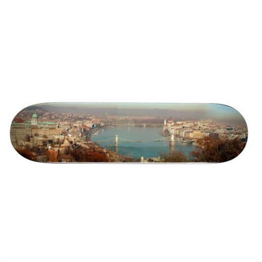 Scenic Budapest Panoramic Skateboard