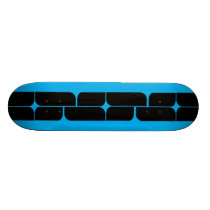 Schizm Ebony (Cyan) Skateboard Deck skateboards