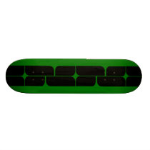 Schizm Ebony (Green) Skateboard Deck skateboards