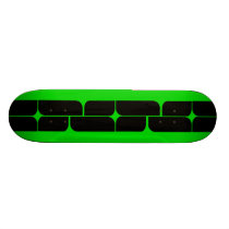 Schizm Ebony (Lime) Skateboard Deck skateboards