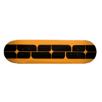 Schizm Ebony (Orange) Skateboard Deck skateboards