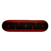 Schizm Ebony (Red) Skateboard Deck skateboards