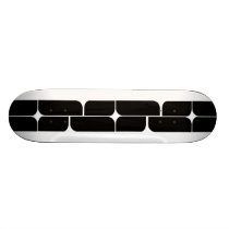 Schizm Ebony (White) Skateboard Deck skateboards