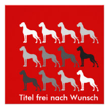 Schlichte Doggen Invites