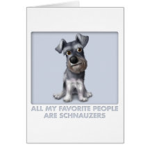 Schnauzer Favourite Card