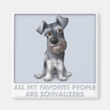 Schnauzer Favourite Fridge Magnet