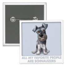 Schnauzer Favourite Pinback Buttons