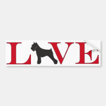 Schnauzer Lover Bumpersticker Bumper Stickers