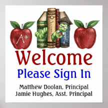 School Administration / Sign In Poster - SRF