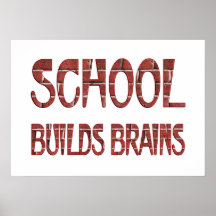 School Builds Brains Poster