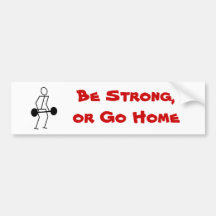 School bumper sticker weight lifting.