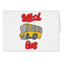 School Bus Greeting Cards