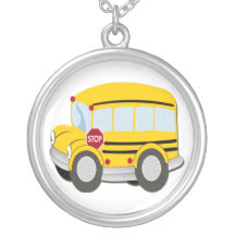 School Bus Necklace