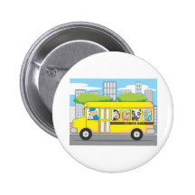 School Bus of Animals Pins