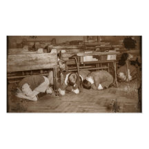 School Children and Air Raid Business Card