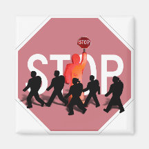 School Crossing Guard Fridge Magnet