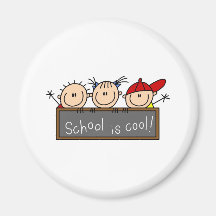 School is Cool Fridge Magnets