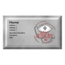 School Nurse Axiom Business Card Templates