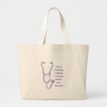 School Nurse Heart Canvas Bag