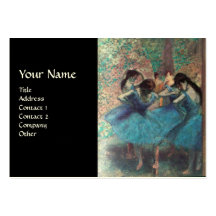 SCHOOL OF DANCE / BALLERINA,black Business Card
