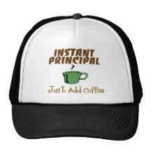 School Principal Gifts "Just Add Coffee" Mesh Hats