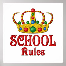 SCHOOL Rules Poster