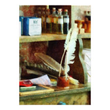 School Supplies in General Store Invitations