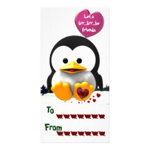 School Valentines Custom Photo Card