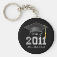 School's Name Class of 2011 Graduation Key-Chain Keychain
