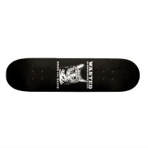 Schrodinger's cat wanted dead or alive skateboard