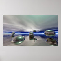 Sci Fi Fantasy Landscape Poster