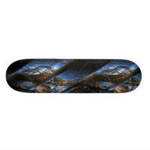 Sci-Fi Metal Art 2-1 Skate Board Decks