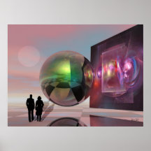 Sci-fi poster "New Horizons"