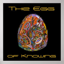Sci Fi Surreal The Egg of Knowing Poster