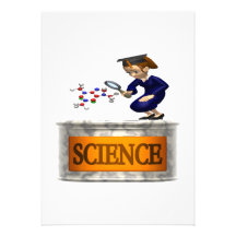 Science 2 custom invitations