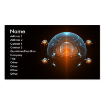 Science Fiction Spaceship Business Card Template